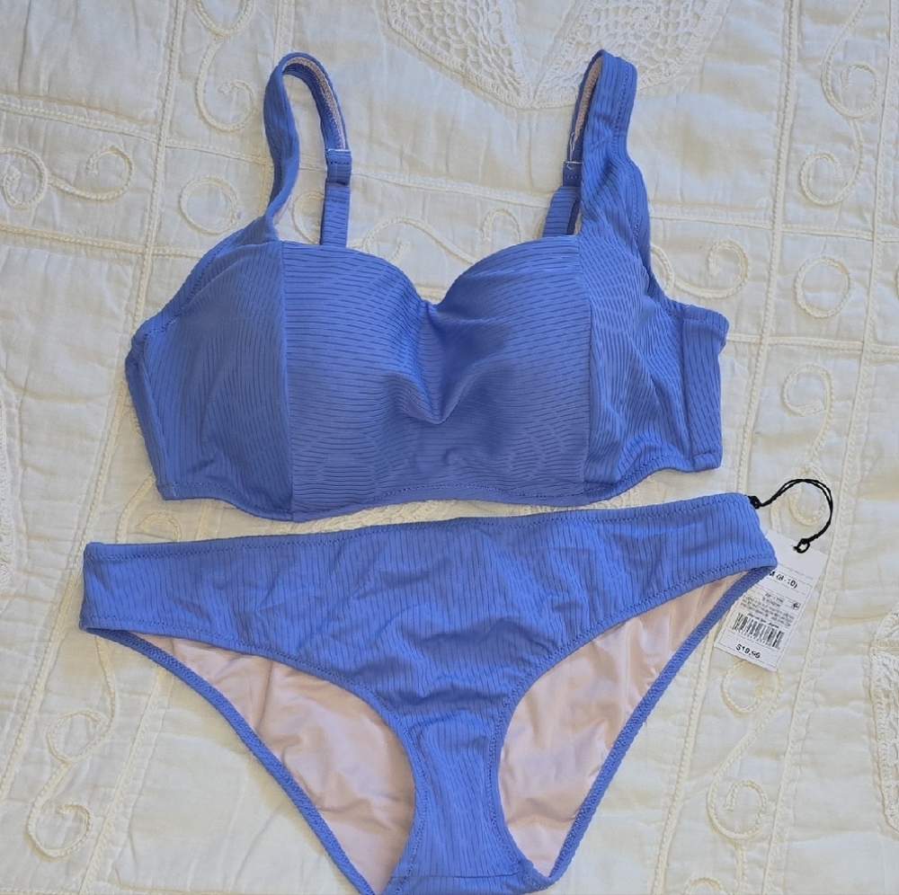 Shade & Shore Blue Bikini Set